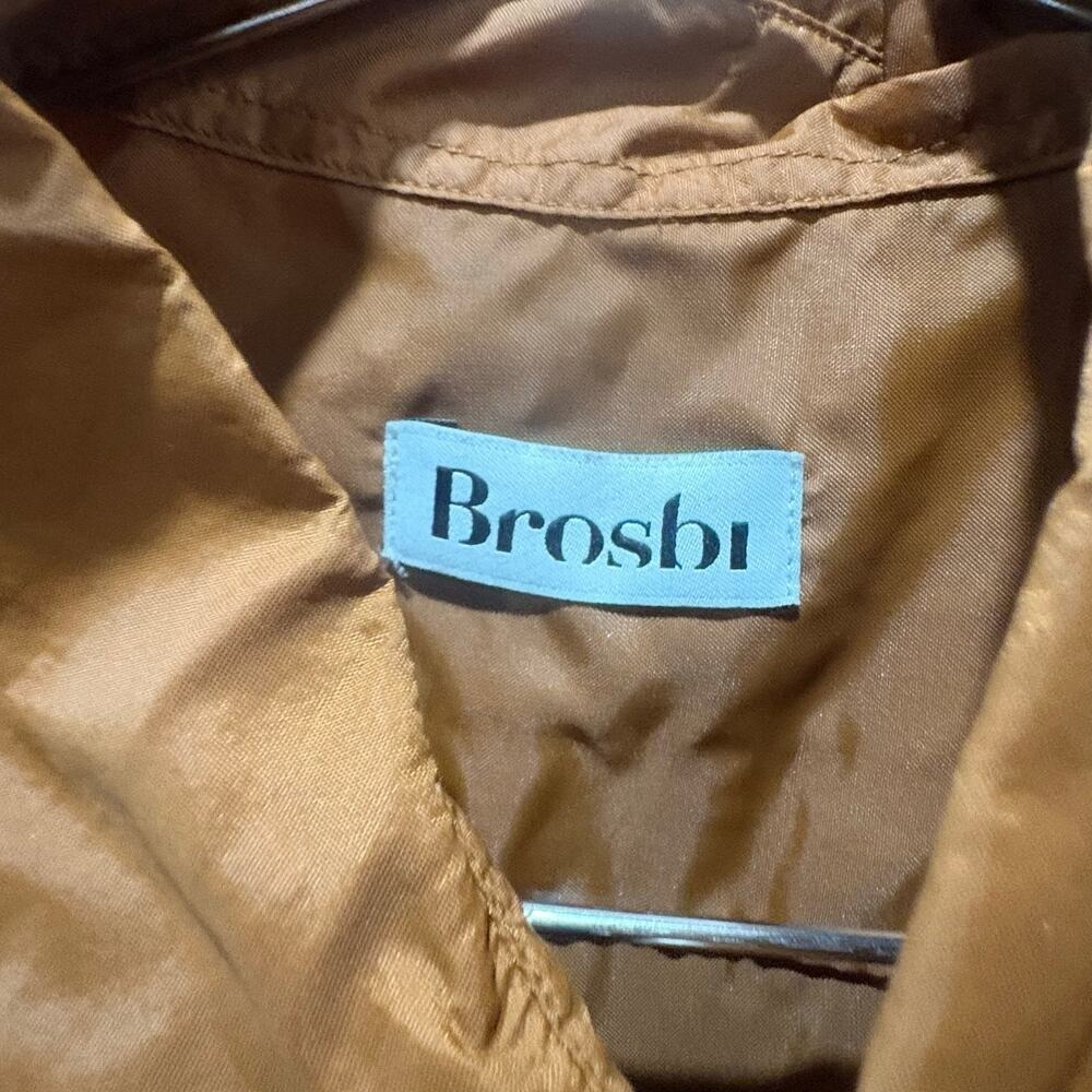 SPRING SALE! Brosbi Vintage Waterproof Coated Button‎ Down Shirt Size Medium - Picture 4 of 6